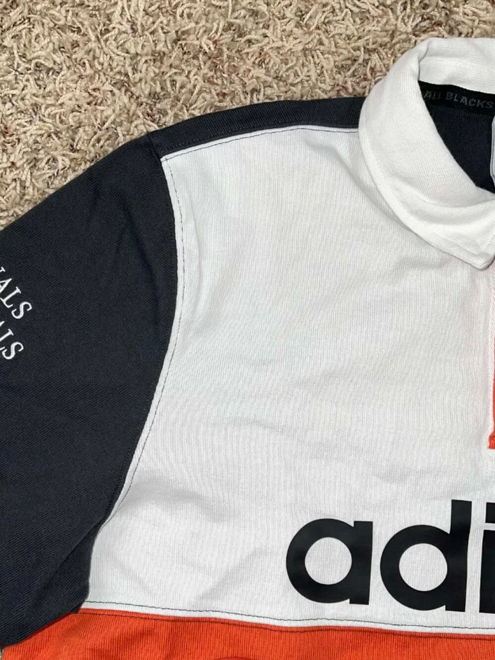 Adidas Originals & All Blacks Men’s Heritage Rugby Polo Shirt, Size Medium (New)
